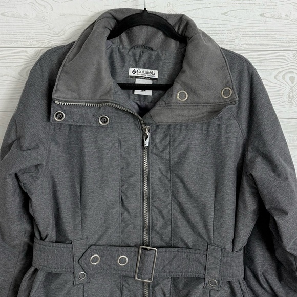 Columbia Steel Street Women’s Midi Grey Omni Shield Trench Winter Coat. Size L - Picture 3 of 7